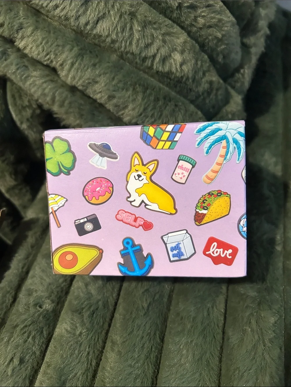 CROCS Fresh Expression Purple Jibbitz Charms Box